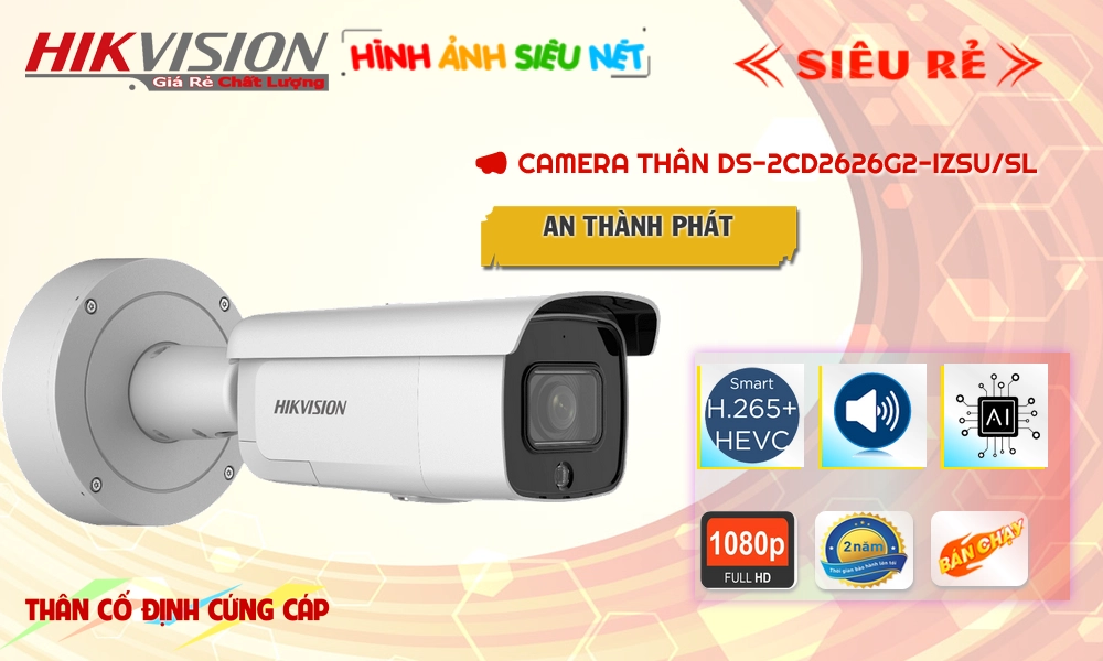 Camera DS-2CD2626G2-IZSU/SL Hikvision đang khuyến mãi Camera DS-2CD2626G2-IZSU/SL Hikvision đang khuyến mãi