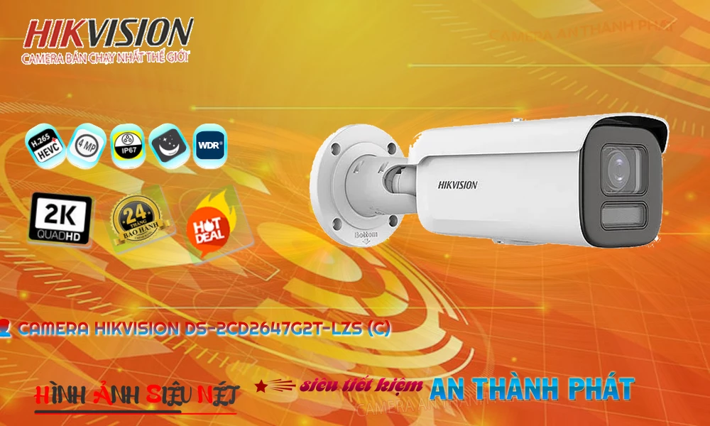 DS-2CD2647G2T-LZS(C) sắc nét Hikvision