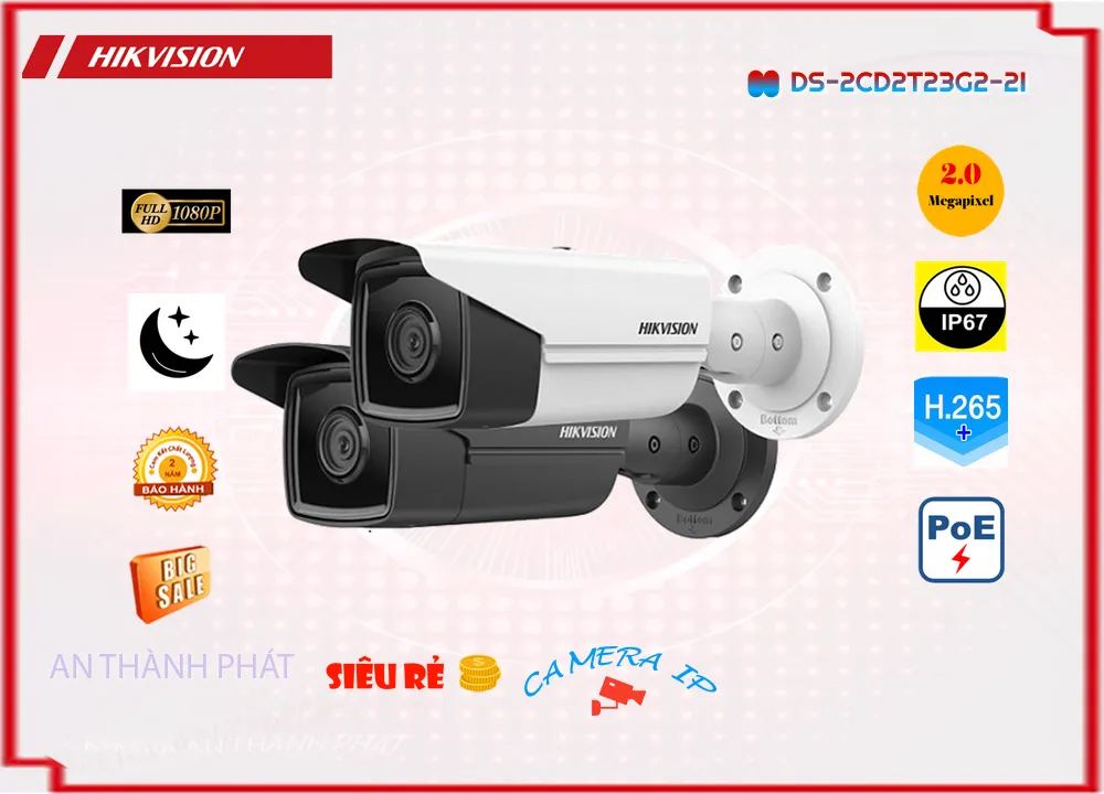 Camera Hikvision DS-2CD2T23G2-2I,DS-2CD2T23G2-2I Chất lượng nhấtDS-2CD2T23G2-2I Chất Lượng,DS 2CD2T23G2 2I,Giá Bán DS-2CD2T23G2-2I FULL HD 1080P 2.0 MP ,Địa Chỉ Bán  Loại Camera DS-2CD2T23G2-2I,DS-2CD2T23G2-2I Chất lượng nhất,DS-2CD2T23G2-2I Chất Lượng,Bán Giá ,Giá kỹ thuật DS-2CD2T23G2-2I