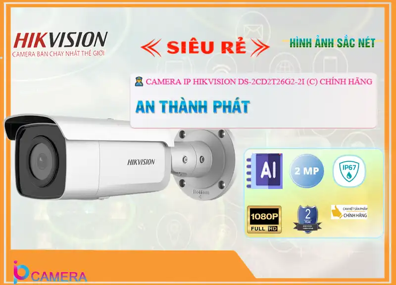 Camera Hikvision DS-2CD2T26G2-2I (C),DS-2CD2T26G2-2I (C) rẻ nhất,DS-2CD2T26G2-2I (C) nơi bán rẻ nhất,Thông số DS-2CD2T26G2-2I (C) Công Nghệ POE ,Bán rẻ DS-2CD2T26G2-2I (C),Giá DS-2CD2T26G2-2I (C) 2.0 MP FULL HD 1080P ,Giá buôn ,DS-2CD2T26G2-2I (C) Bán Sỉ,Giá Bán DS-2CD2T26G2-2I (C),Địa Chỉ Bán DS-2CD2T26G2-2I (C),thông số DS-2CD2T26G2-2I (C),DS-2CD2T26G2-2I (C) giá mới nhất,DS-2CD2T26G2-2I (C) Giá hấp dẫn