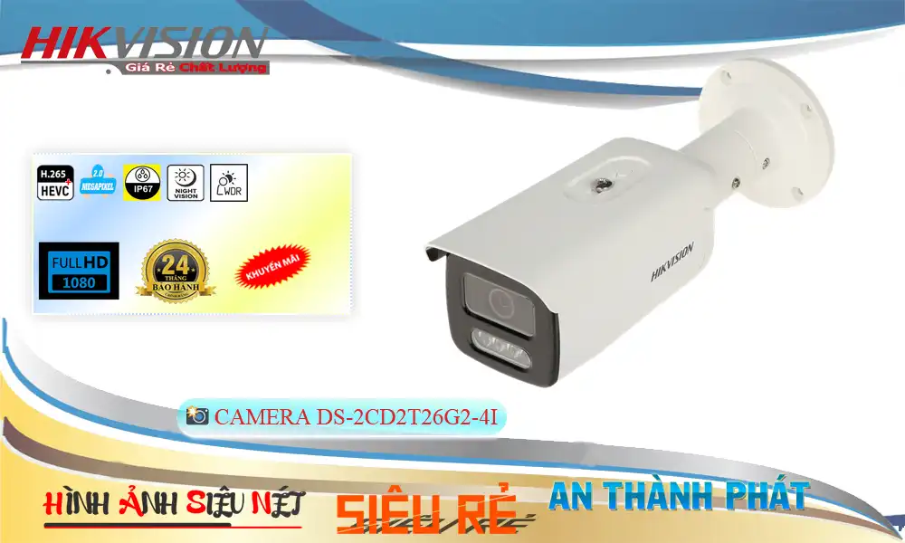 DS-2CD2T46G2-4I sắc nét Hikvision DS-2CD2T46G2-4I sắc nét Hikvision