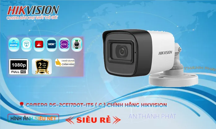 Camera Hikvision Chất Lượng HD Anlog DS-2CE17D0T-IT5 (C)