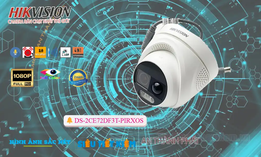 DS-2CE72DF3T-PIRXOS sắc nét Hikvision DS-2CE72DF3T-PIRXOS sắc nét Hikvision