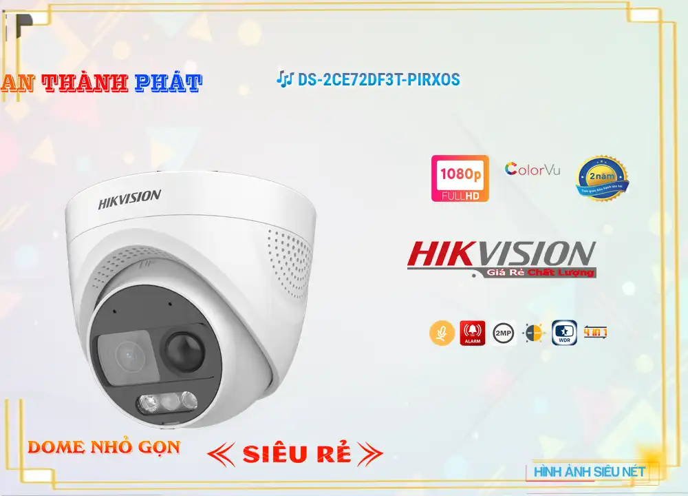 DS-2CE72DF3T-PIRXOS Camera Hikvision Full Color,Giá DS-2CE72DF3T-PIRXOS,DS-2CE72DF3T-PIRXOS Chiết khấu cao,Bán rẻ ,Bán Sỉ  Loại Camera an ninh ,cửa hàng bán DS-2CE72DF3T-PIRXOS HD Anlog ,DS-2CE72DF3T-PIRXOS Tốt nhất,Giá Bán DS-2CE72DF3T-PIRXOS,DS-2CE72DF3T-PIRXOS chiết khấu cao,DS-2CE72DF3T-PIRXOS bán rẻ
