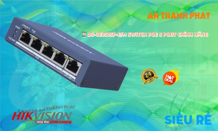 Switch Thiết bị nối mạng DS-3E0505P-E/M Thiết Bị Mạng Switch Thiết bị nối mạng DS-3E0505P-E/M Thiết Bị Mạng