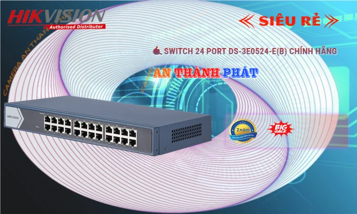 Switch Thiết bị nối mạng  Thiết Bị Mạng DS-3E0524-E(B)