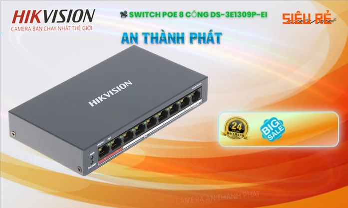 DS-3E1309P-EI Hikvision Bộ chia mạng