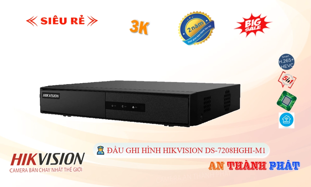 DS-7208HGHI-M1 Đầu Ghi Hình Công Nghệ Mới