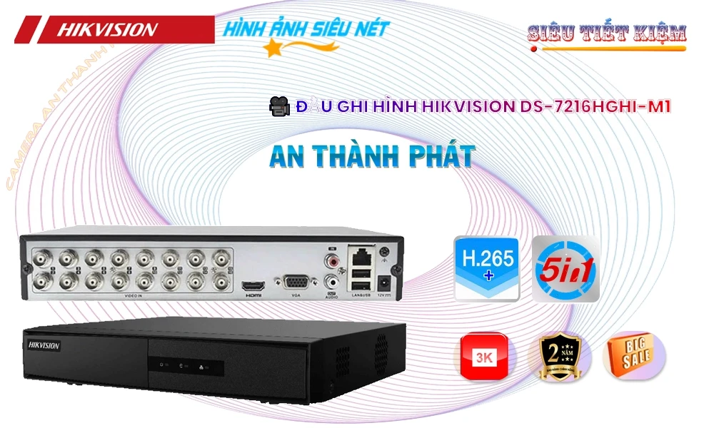 DS-7216HGHI-M1 Đầu Ghi Hình Giá tốt