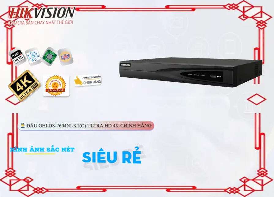 DS-7604NI-K1(C)Thiết Bị Ghi Hình Hình Ảnh Đẹp Hikvision,DS-7604NI-K1 (C) Giá Hấp Dẫn,DS 7604NI K1 (C),Thông số ,thông số DS-7604NI-K1 (C),Giá DS-7604NI-K1 (C),phân phối DS-7604NI-K1 (C),DS-7604NI-K1 (C) Chính hãng,Bán rẻ DS-7604NI-K1 (C),DS-7604NI-K1 (C) giá hấp dẫn,Giá Bán DS-7604NI-K1 (C),DS-7604NI-K1 (C) Chất lượng nhất,DS-7604NI-K1 (C) Bán Sỉ,DS-7604NI-K1 (C) Giá chiết khấu,DS-7604NI-K1 (C) giá mới nhất,Nơi Lắp DS-7604NI-K1 (C)