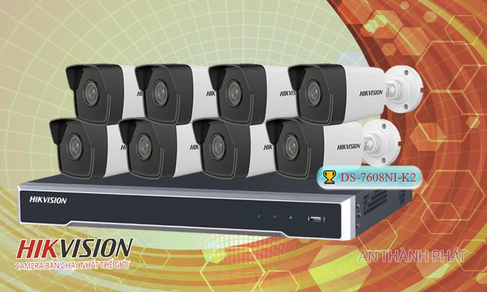 DS-7608NI-K2 sắc nét Hikvision