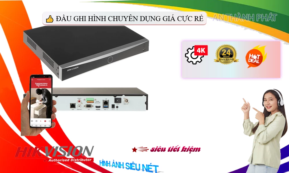 DS-7608NXI-K2 sắc nét Hikvision DS-7608NXI-K2 sắc nét Hikvision