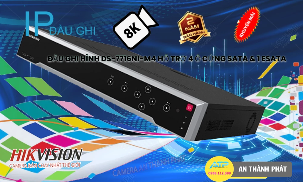 DS-7716NI-M4 sắc nét Hikvision