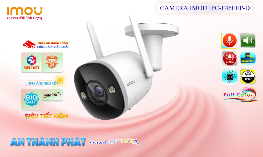 IPC-F46FEP-D sắc nét Wifi Imou IPC-F46FEP-D sắc nét Wifi Imou