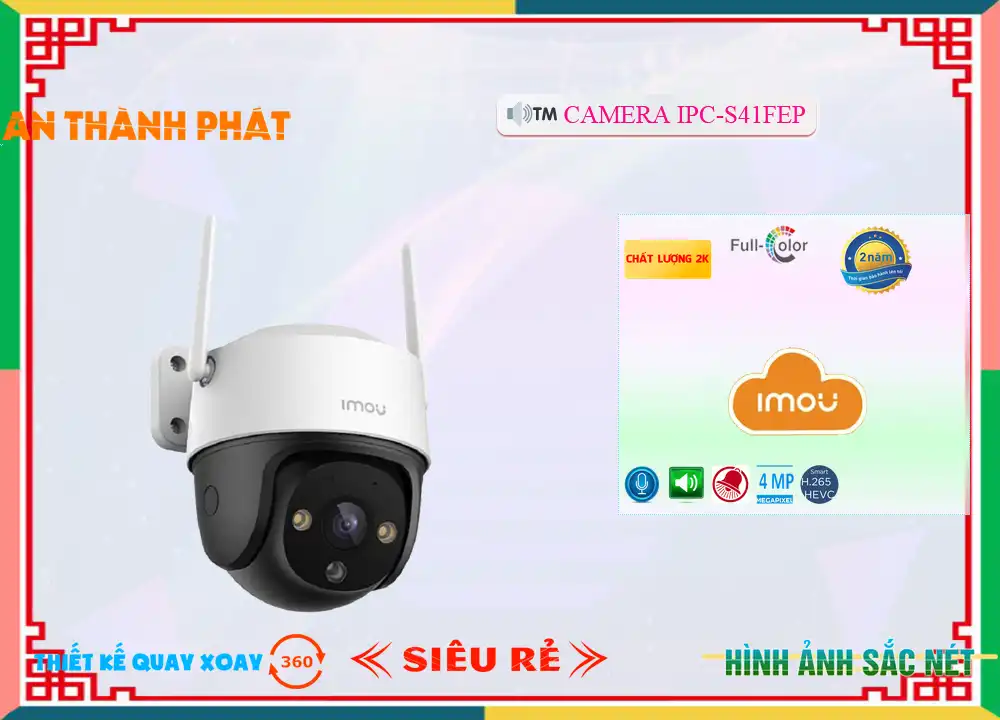 IPC-S41FEP sắc nét Wifi Imou IPC-S41FEP sắc nét Wifi Imou