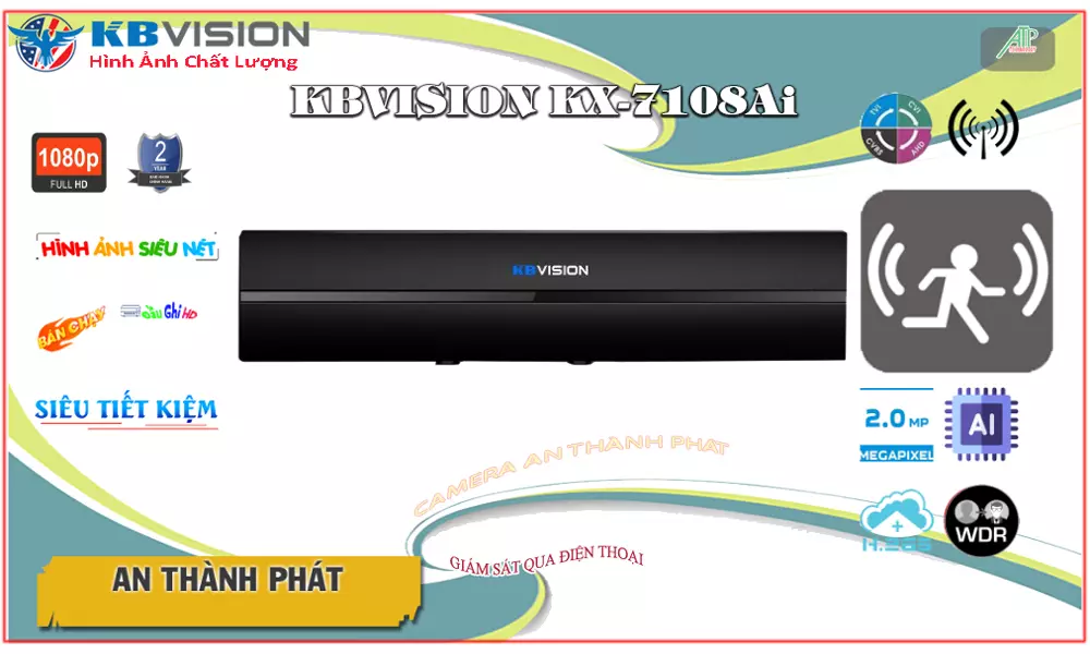 đầu ghi hình ai kbvision hỗ trợ 8 kenh camera chất lượng cao