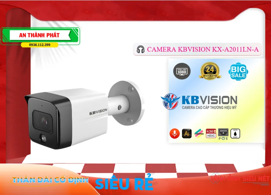 Camera Giá Rẻ KBvision KX-A2011LN-A Camera Giá Rẻ KBvision KX-A2011LN-A