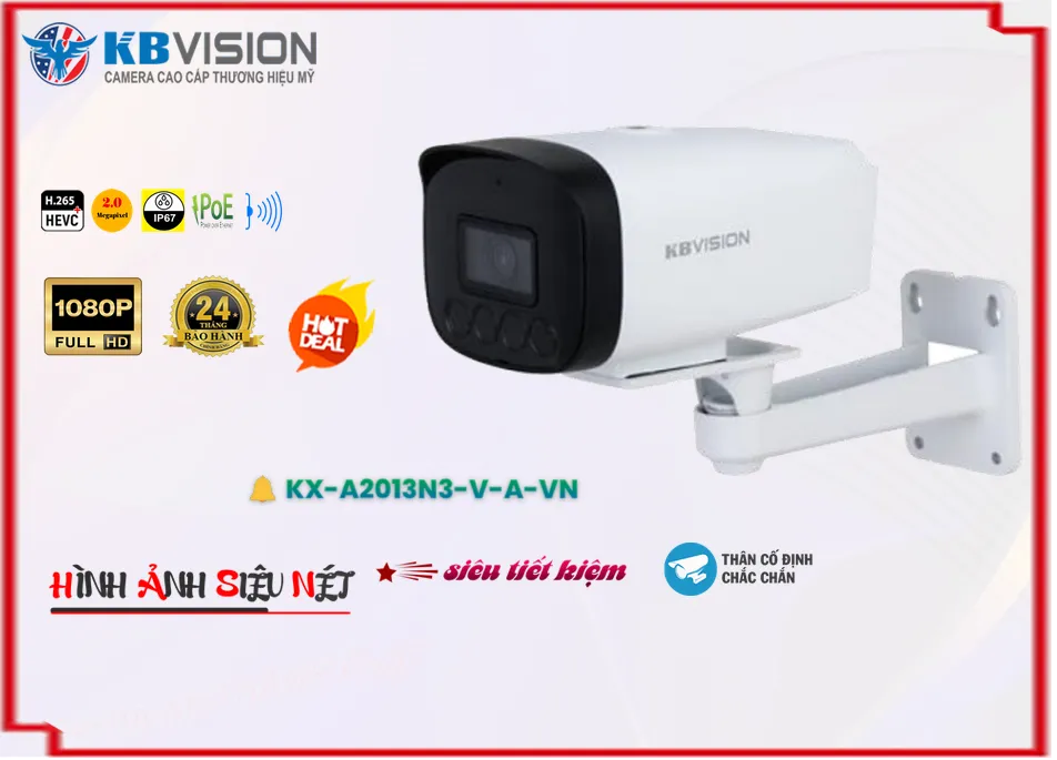 KX-A2013N3-V-A-VN sắc nét KBvision KX-A2013N3-V-A-VN sắc nét KBvision