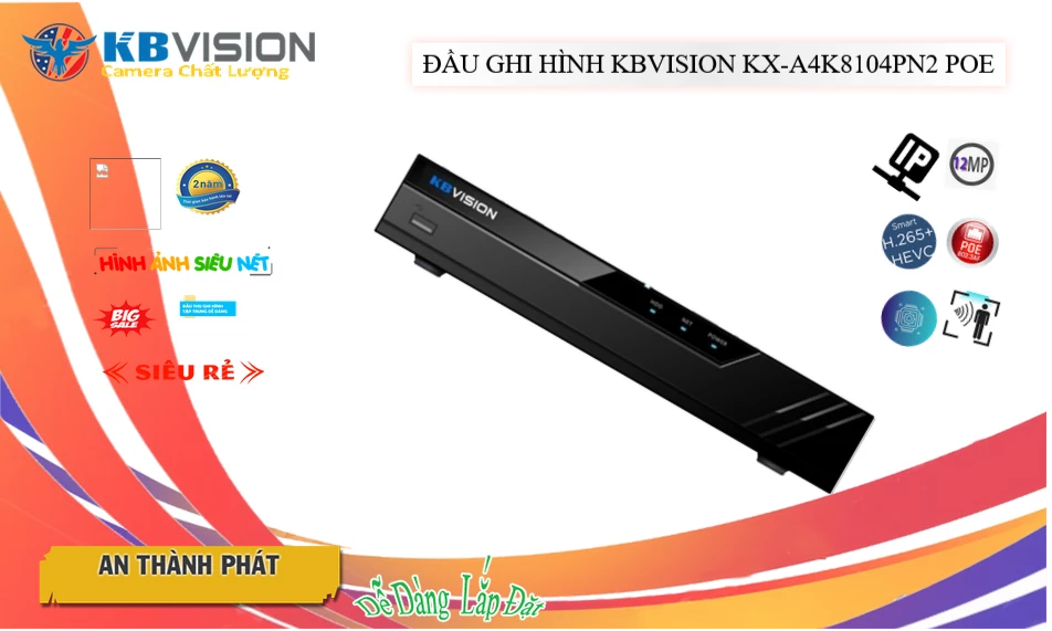 KX-A4K8104PN2 sắc nét KBvision