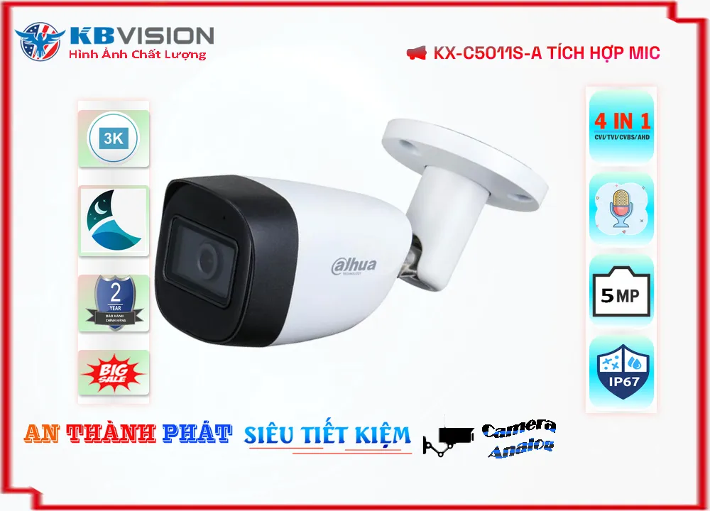 KX-C5011S-A sắc nét KBvision KX-C5011S-A sắc nét KBvision