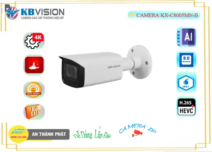 KX-C8005MN-B sắc nét KBvision KX-C8005MN-B sắc nét KBvision