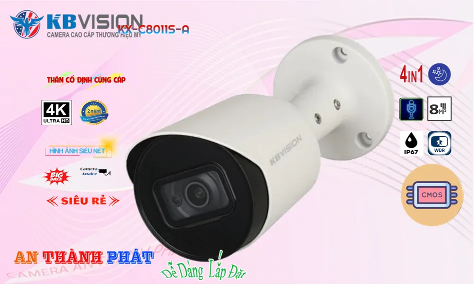 KX-C8011S-A sắc nét KBvision KX-C8011S-A sắc nét KBvision