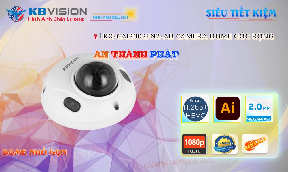 KX-CAi2002FN2-AB sắc nét KBvision KX-CAi2002FN2-AB sắc nét KBvision