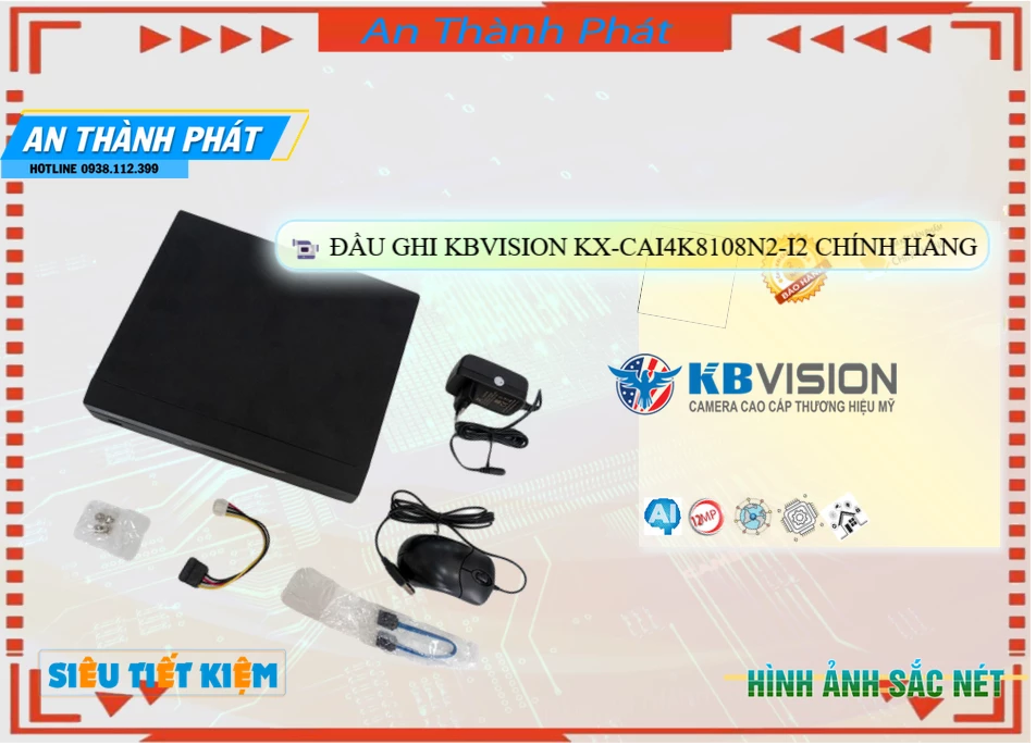 KX-CAi4K8108N2-I2 sắc nét KBvision KX-CAi4K8108N2-I2 sắc nét KBvision