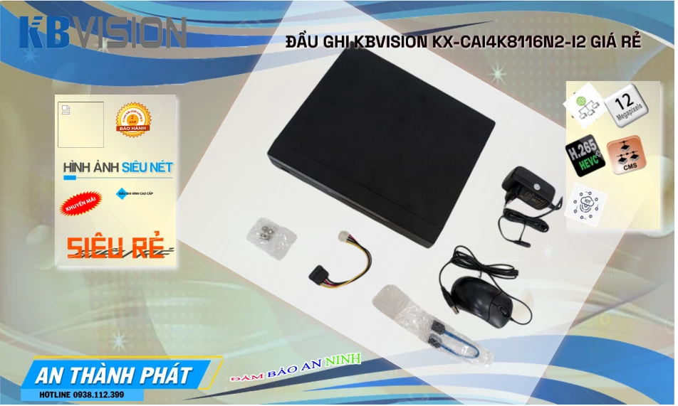 KX-CAi4K8116N2-I2 sắc nét KBvision