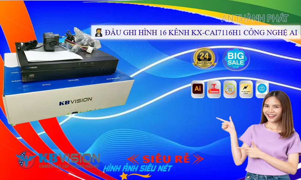 KX-CAi7116H1 sắc nét KBvision