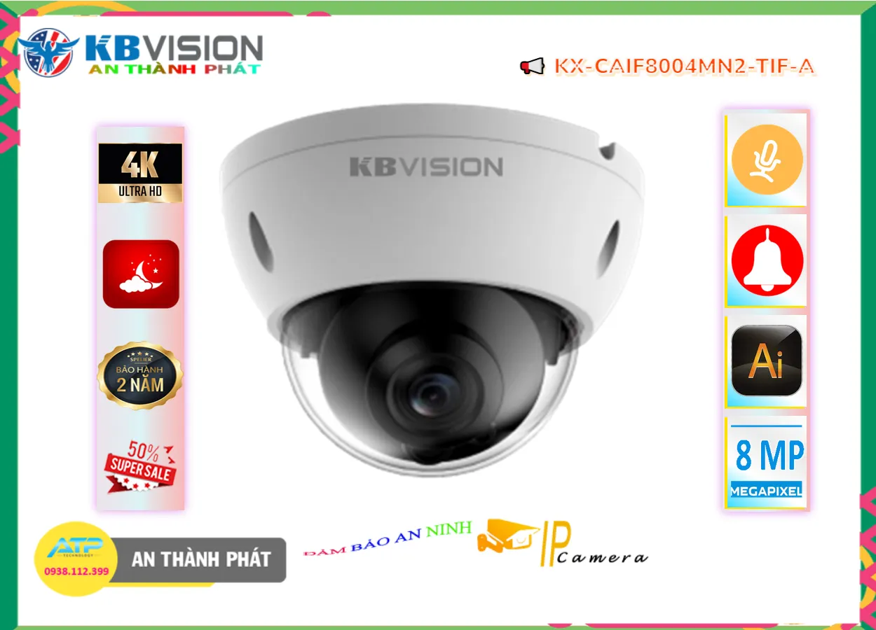 KX-CAiF8004MN2-TiF-A sắc nét KBvision KX-CAiF8004MN2-TiF-A sắc nét KBvision