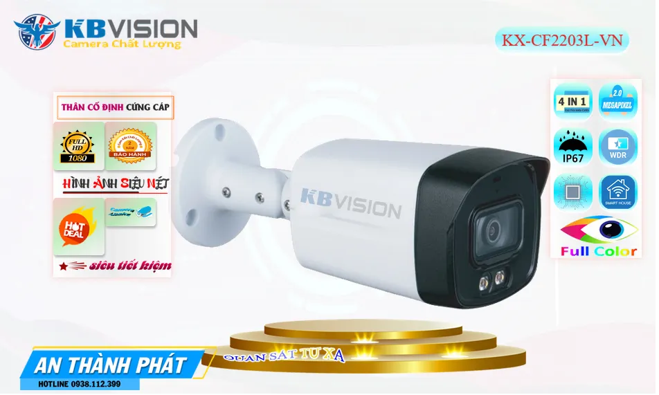 KX-CF2203L-VN sắc nét KBvision KX-CF2203L-VN sắc nét KBvision