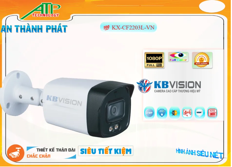KX-CF2203L-VN sắc nét KBvision KX-CF2203L-VN sắc nét KBvision