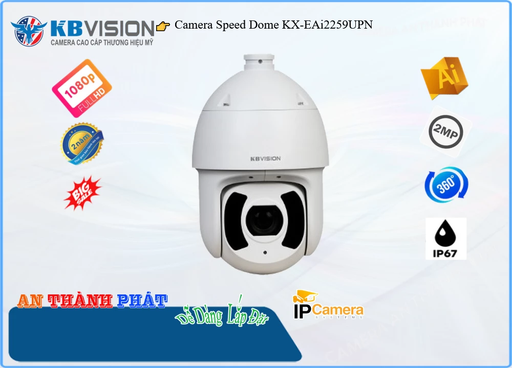 KX-EAi2259UPN sắc nét KBvision KX-EAi2259UPN sắc nét KBvision