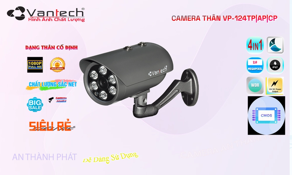 ❇ Công Nghệ HD VP-124TP|AP|CP Sắc Nét VanTech ❇ Công Nghệ HD VP-124TP|AP|CP Sắc Nét VanTech