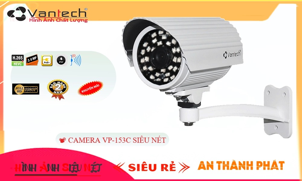 VP-153C Camera Cấp Nguồ Qua Dây Mạng VanTech VP-153C Camera Cấp Nguồ Qua Dây Mạng VanTech