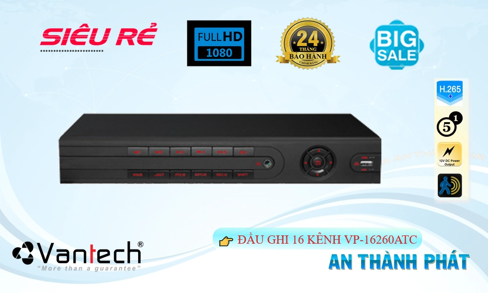 VP-16260ATC Đầu Ghi Hình Công Nghệ Mới VP-16260ATC Đầu Ghi Hình Công Nghệ Mới