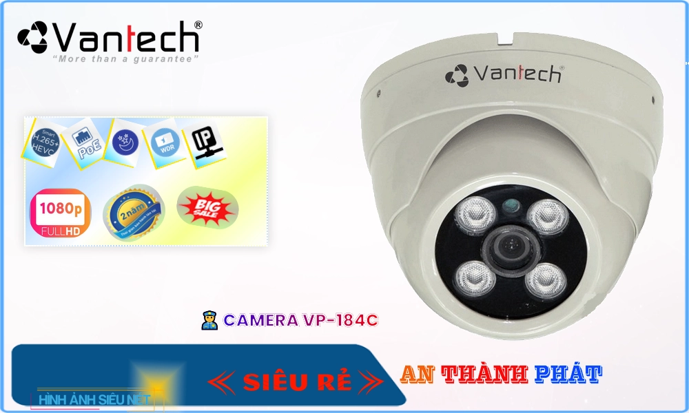 Camera Ip POE Sắc Nét VP-184C VanTech Camera Ip POE Sắc Nét VP-184C VanTech
