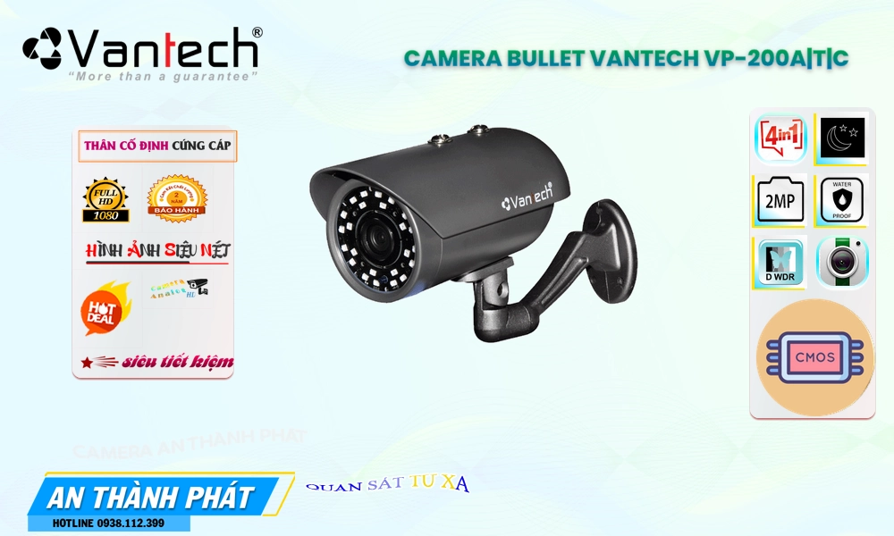 Camera VanTech Chất Lượng VP-200A|T|C Camera VanTech Chất Lượng VP-200A|T|C
