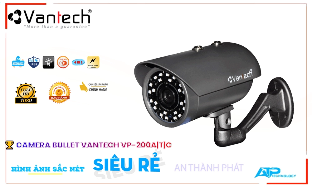 Camera VanTech Chất Lượng VP-200A|T|C Camera VanTech Chất Lượng VP-200A|T|C