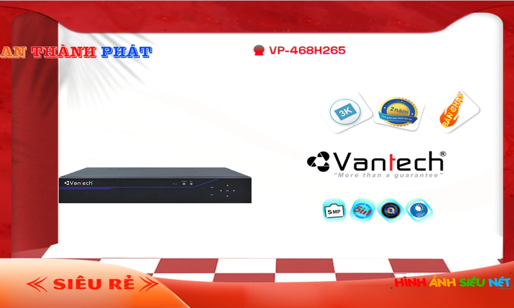 Đầu Thu VanTech VP-468H265 ✲ Đầu Thu VanTech VP-468H265 ✲