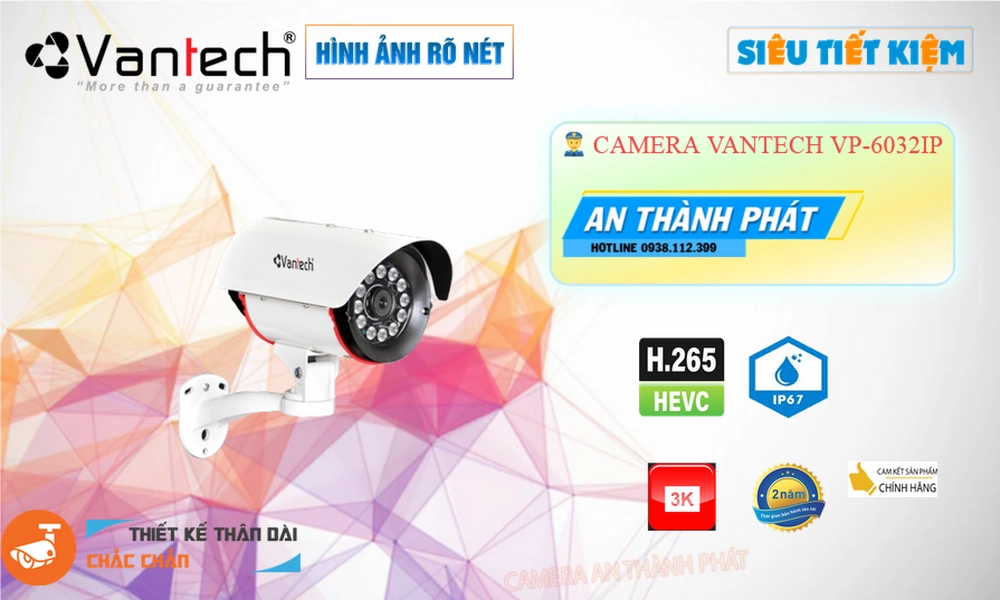 Camera VanTech Thiết kế Đẹp VP-6032IP Camera VanTech Thiết kế Đẹp VP-6032IP