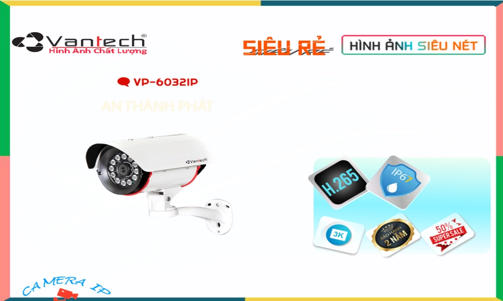 Camera VanTech Thiết kế Đẹp VP-6032IP Camera VanTech Thiết kế Đẹp VP-6032IP