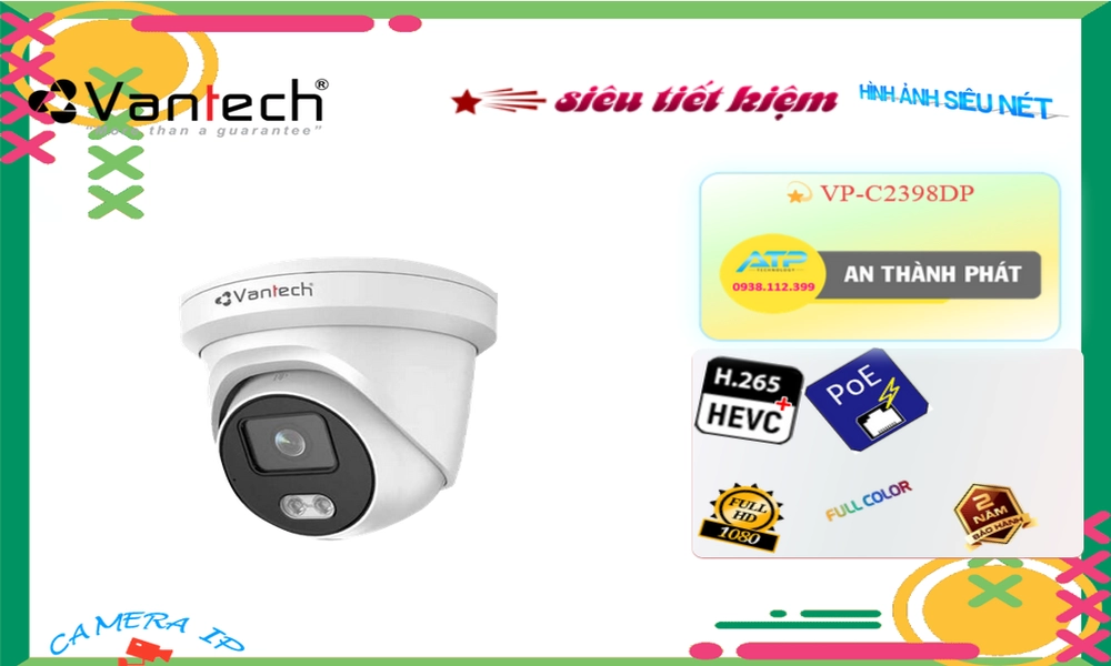Camera Giá Rẻ VanTech VP-C2398DP Cấp Nguồ Qua Dây Mạng Giá tốt Camera Giá Rẻ VanTech VP-C2398DP Cấp Nguồ Qua Dây Mạng Giá tốt