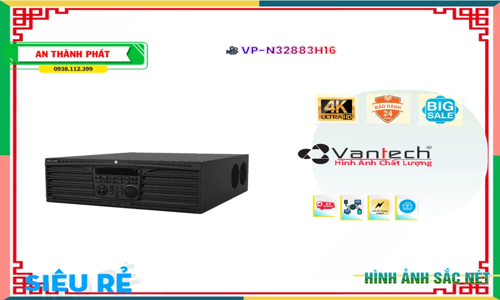 Đầu Ghi VanTech đang khuyến mãi VP-N32883H16 ✲ Đầu Ghi VanTech đang khuyến mãi VP-N32883H16 ✲