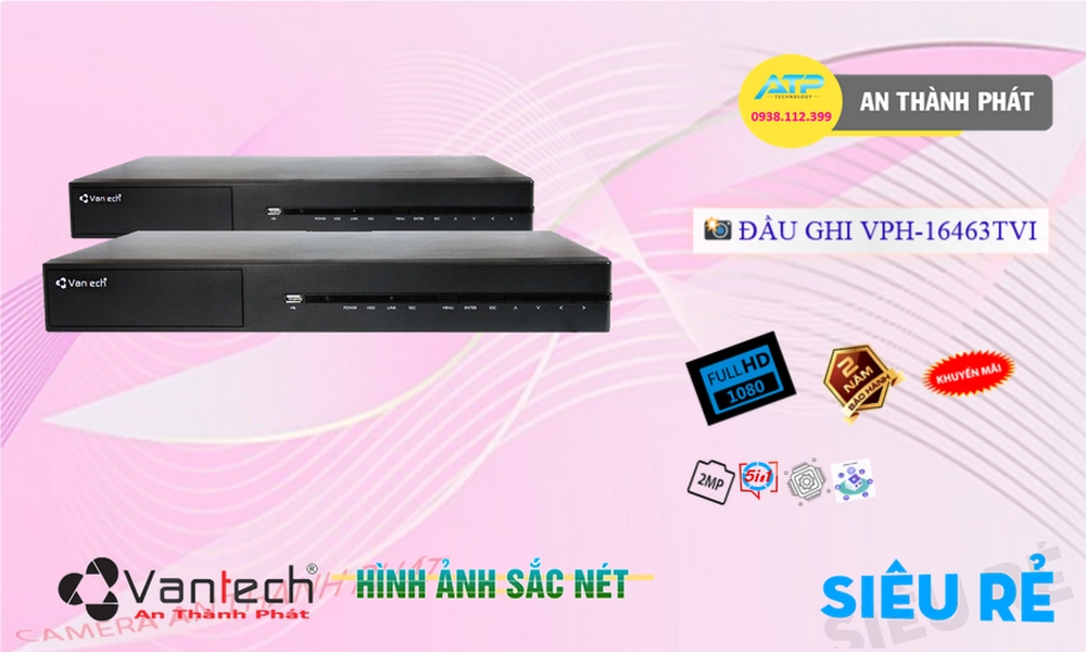 ❇  VPH-16463TVI Đầu Thu VanTech