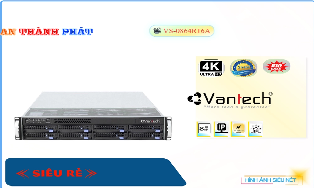 Đầu ghi VanTech VS-0864R16A Mẫu Đẹp Đầu ghi VanTech VS-0864R16A Mẫu Đẹp