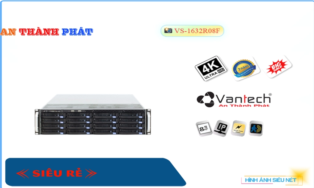 Đầu Ghi Camera VanTech VS-1632R08F Mẫu Đẹp Đầu Ghi Camera VanTech VS-1632R08F Mẫu Đẹp