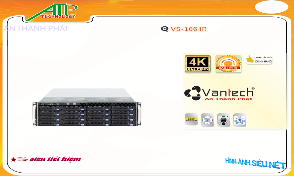 Đầu ghi VanTech VS-1664R Mẫu Đẹp Đầu ghi VanTech VS-1664R Mẫu Đẹp