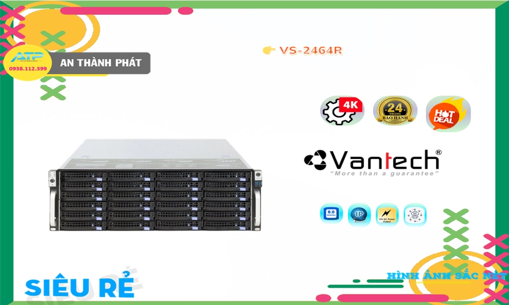 Đầu Ghi Camera VS-2464R VanTech đang khuyến mãi Đầu Ghi Camera VS-2464R VanTech đang khuyến mãi